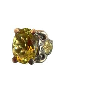 Ann King 925 Sterling Silver & 18K Gold Ring Size 6